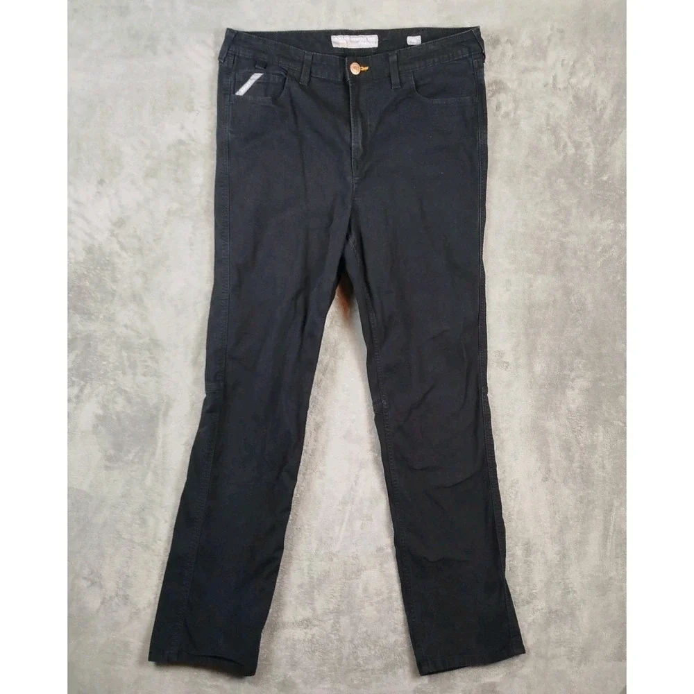 Ariat Rebar Perfect Rise Straight Jeans Mens‎ 33L(35x34) Black Western Workwear